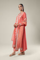 2 Pc Embroidered Khaddi Silk Suit