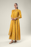 2 Pc Embroidered Raw Silk Suit