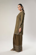 2 Pc Embroidered Jacquard Suit