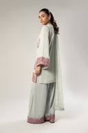 3 Pc Embroidered Chiffon Suit