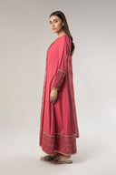 2 Pc Embroidered Raw Silk Suit