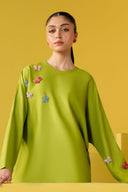 2 Pc Dyed Arabic Lawn Suit