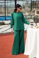 2 Pc Dyed Crosshatch Linen Suit
