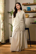 3 Pc Embroidered Karandi Suit
