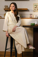 3 Pc Embroidered Karandi Suit