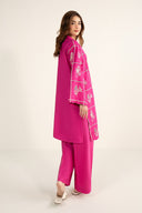 3 Pc Embroidered Karandi Suit