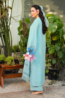 2 Pc Embroidered Karandi Suit