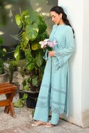 2 Pc Embroidered Karandi Suit