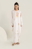 2 Pc Block Printed Arabic Lawn Suit