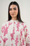 2 Pc Printed Dobby Suit