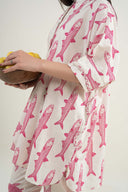 2 Pc Printed Dobby Suit