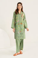 2 Pc Embroidered Lawn Suit