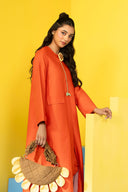 2 Pc Dyed Arabic Lawn Suit