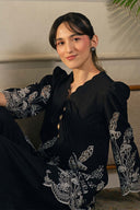 2 Pc Embroidered Crosshatch Suit