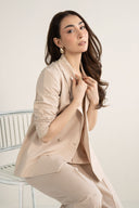 2 Pc Dyed Chambray Suit Set
