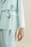 2 Pc Dyed Cotton Chambray Suit