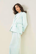 2 Pc Dyed Cotton Chambray Suit