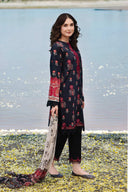 3 Piece Unstitched Embroidered Suit | 412-A