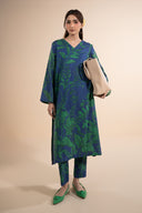2 Pc Printed Slub Khaddar Suit