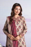 3 Pc Embroidered Marina Suit