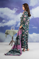 3 Pc Embroidered Khaddar Suit