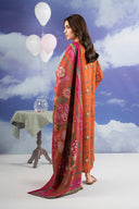 3 Pc Embroidered Khaddar Suit