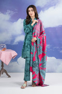 3 Pc Embroidered Khaddar Suit