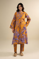2 Pc Printed Slub Khaddar Suit