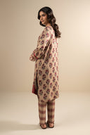 2 Pc Embroidered Linen Suit