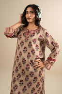 2 Pc Embroidered Linen Suit