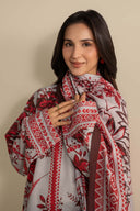 2 Pc Embroidered Slub Khaddar Suit