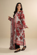 2 Pc Embroidered Slub Khaddar Suit
