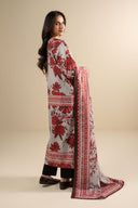 2 Pc Embroidered Slub Khaddar Suit