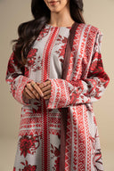 2 Pc Embroidered Slub Khaddar Suit
