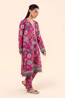 2 Pc Embroidered Slub Khaddar Suit