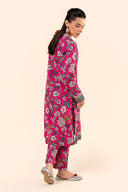2 Pc Embroidered Slub Khaddar Suit