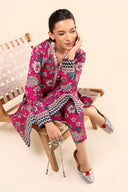 2 Pc Embroidered Slub Khaddar Suit