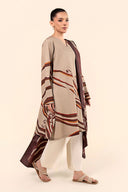 2 Pc Printed Slub Khaddar Suit