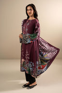 2 Pc Printed Linen Suit