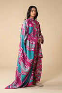 3 Pc Embroidered Khaddar Suit