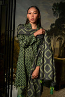 3 Pc Unstitched Printed Khaddar Suit | 506-A