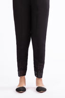 Embroidered Linen Trouser | MB-W23-188