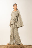 2 Pc Printed Twill Suit