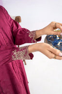 2 Pc Embroidered Filament Viscose Suit