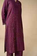 3 Pc Embroidered Khaddar Jacquard Suit