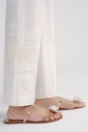 Dyed Slub Khaddar Trouser