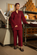 2 Pc Dyed Seer Sucker Suit