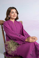 Embroidered Slub Khaddar Shirt