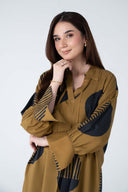 2 Pc Printed Twill Suit