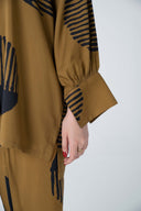 2 Pc Printed Twill Suit